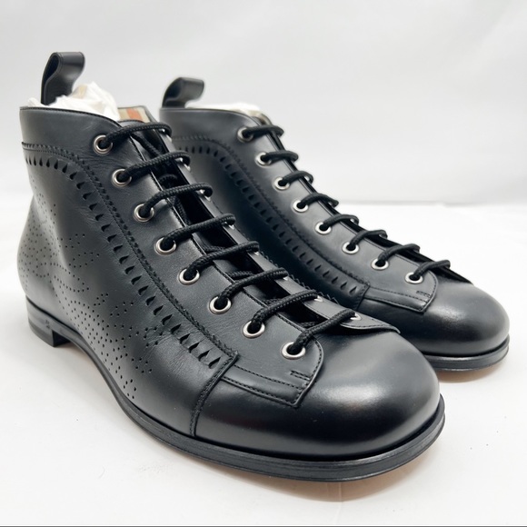 Gucci Brogue Jakarta Ankle Boot with Perforated Details - Picture 6 of 16